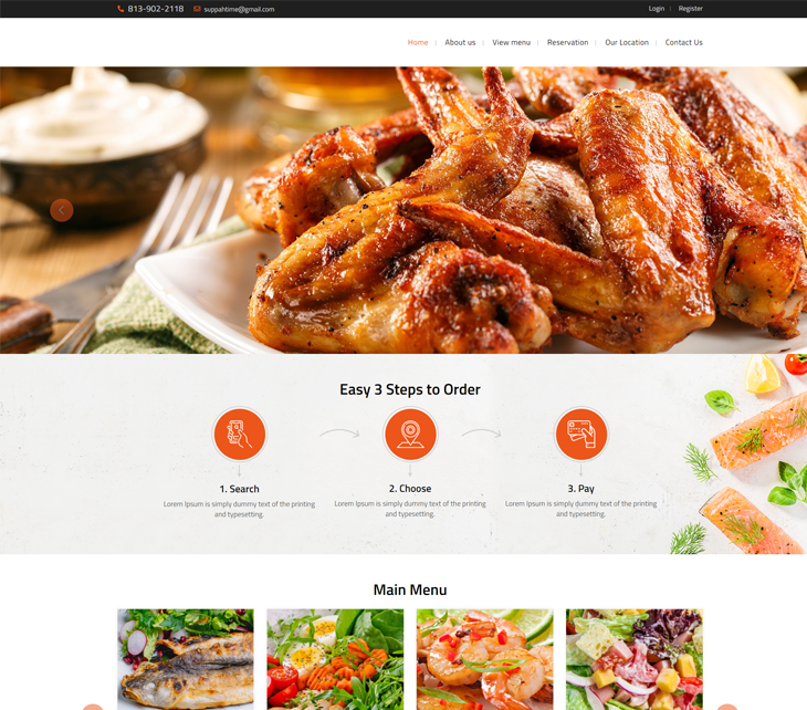 Restaurant Website Design